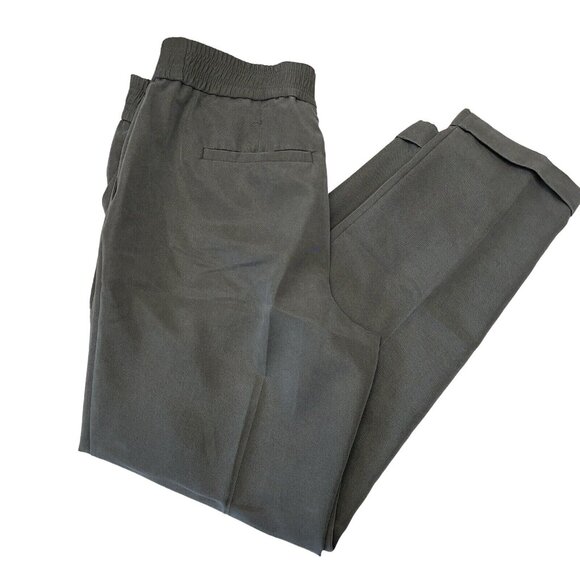 Chicos Green Olive Pull On Cuffed Ankle Pant SZ 0.5 Tencel-Polyester -Casual - Picture 8 of 10